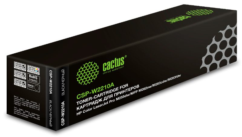 Картридж лазерный Cactus CSP-W2210A 207A черный (1350стр.) для HP M255/MFP M282/M283 с чипом