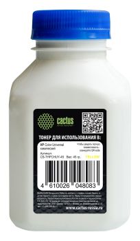 Тонер Cactus CS-THPCHUY-45 желтый флакон 45гр.