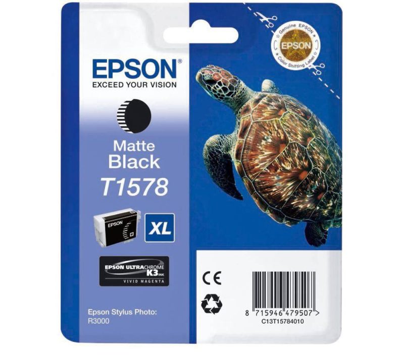 Картридж Epson Stylus Photo R3000 (O) C13T15784010, Matte black