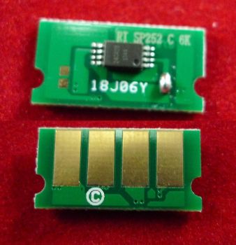 Чип Ricoh SP C252Dn/C252Sf/C262Dnw/C262Sf (SPC252HE) Cyan, 6K (ELP Imaging)