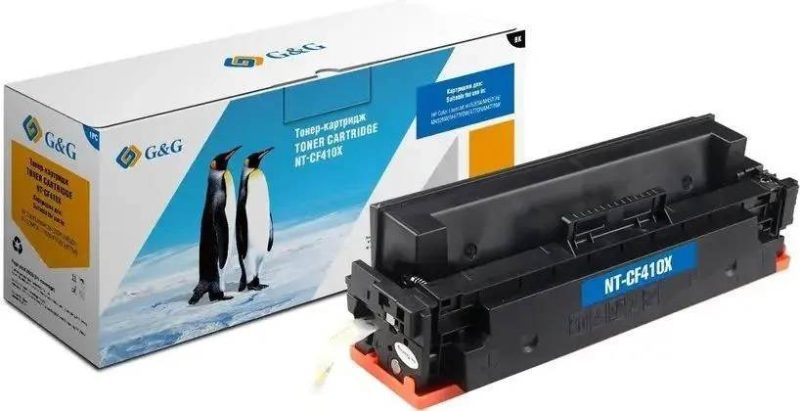 Картридж G&G, аналог HP CF410X черный 6.5k с чипом