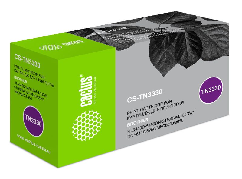 Картридж лазерный Cactus CS-TN3330 TN-3330 черный (3000стр.)
