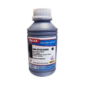 Чернила для CANON imagePROGRAF TM-240/ТМ-340 (PFI030BK) (500мл,photo black,Pigment) MyInk