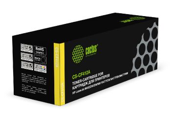 Картридж лазерный Cactus CS-CF412A CF412A желтый (2300стр.)
